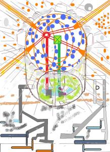 How a crater on the Moon or Mars might be developed.