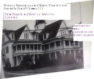 Palms Hotel & Hospital owned by great-grands, later grandmother &sibs