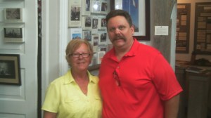 That's me with docent Casa Vice at the Acadian Museum several years ago
