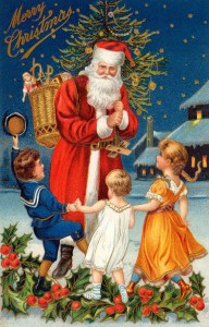 Santa Claus is a powerful Christmas symbol in America today.  Santa is certainly part of the landscape of my holiday.