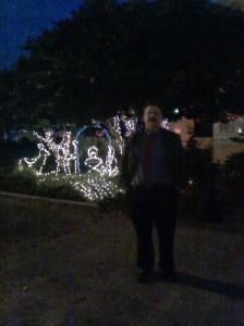 Me in a shot by one of the proprietors on my phone as I walked into the Donors Dinner.