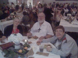 A picture I took of my table at the Donors Dinner