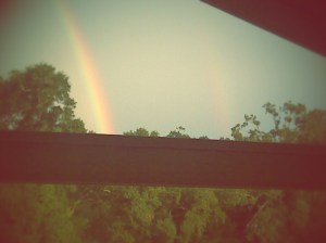 Double rainbow at Big Woods in August of 2015